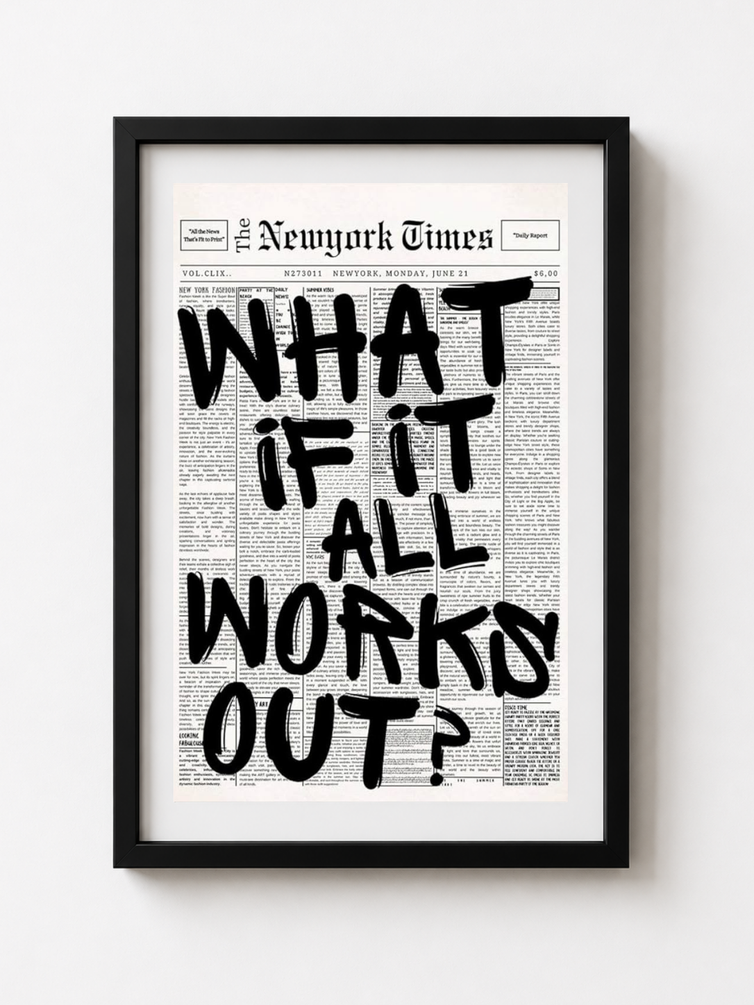 WHAT IF IT WORKS OUT?